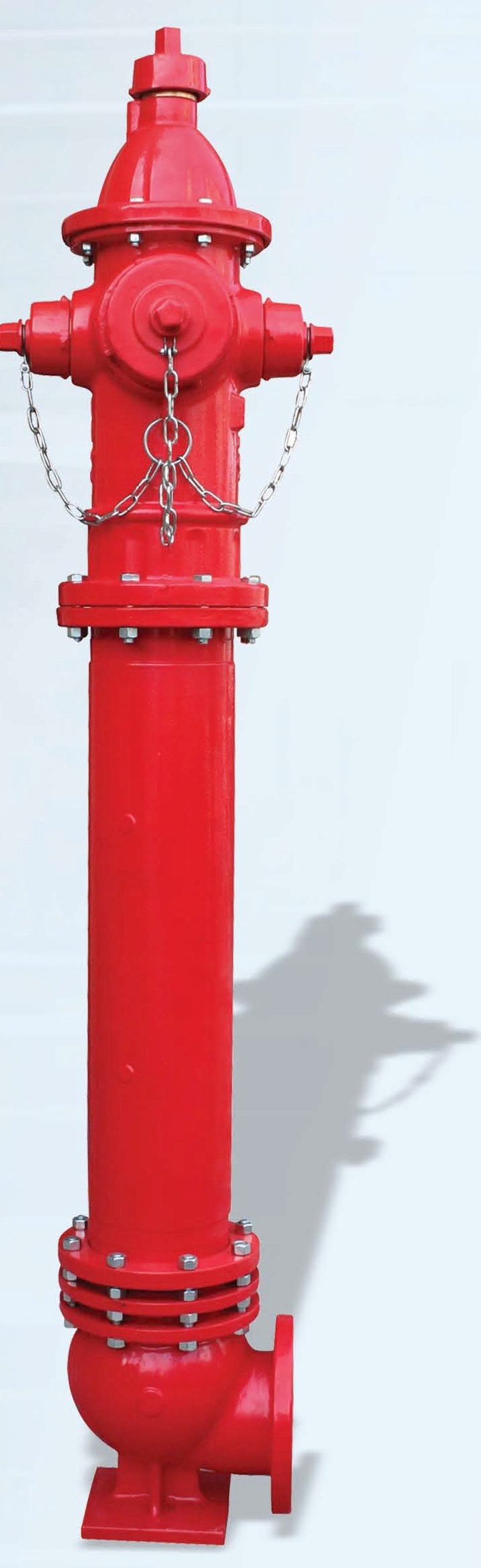 Tall Red Fire Hydrant for Fire Safety