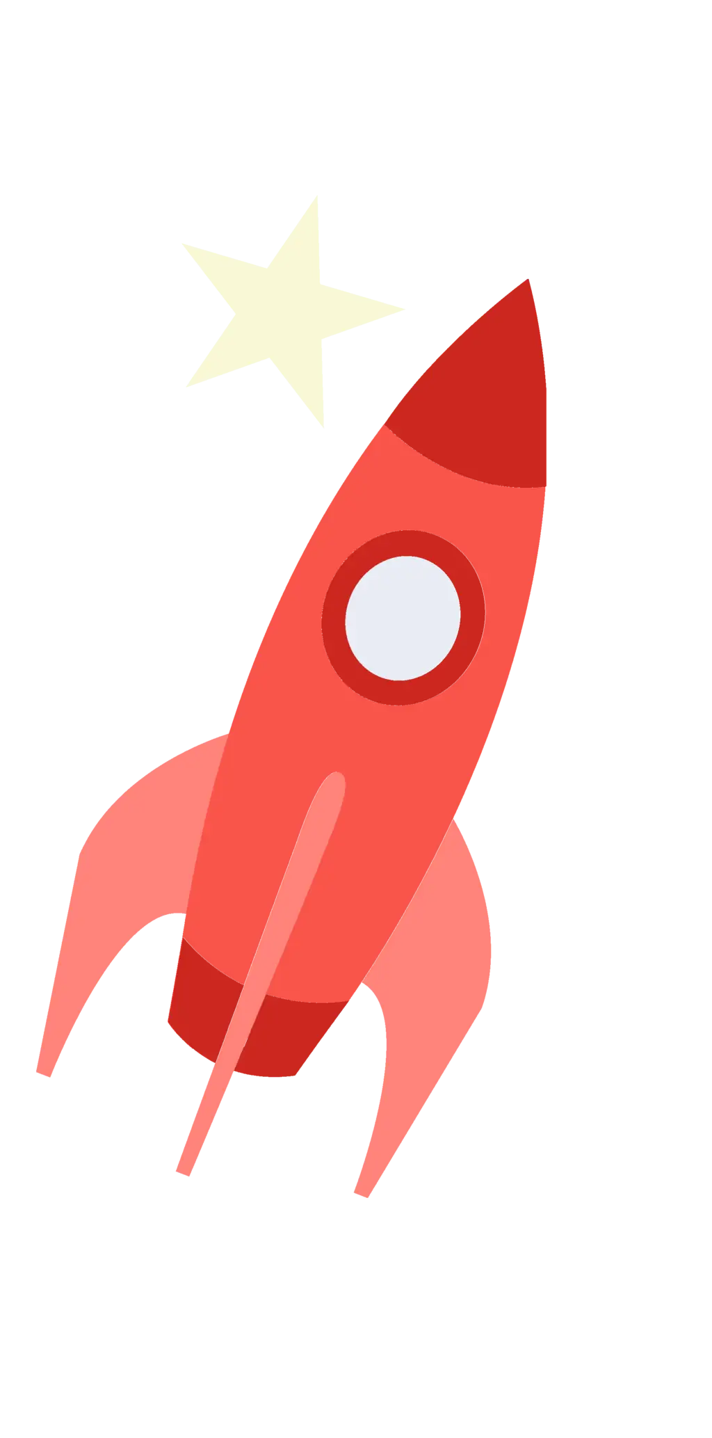 Red Rocket with Star