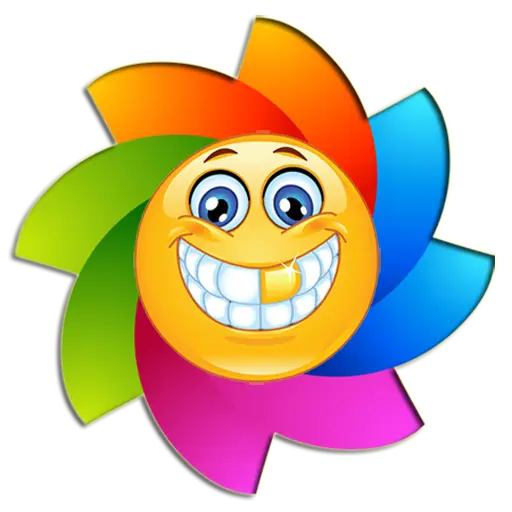Colorful Smiley Face Emoji