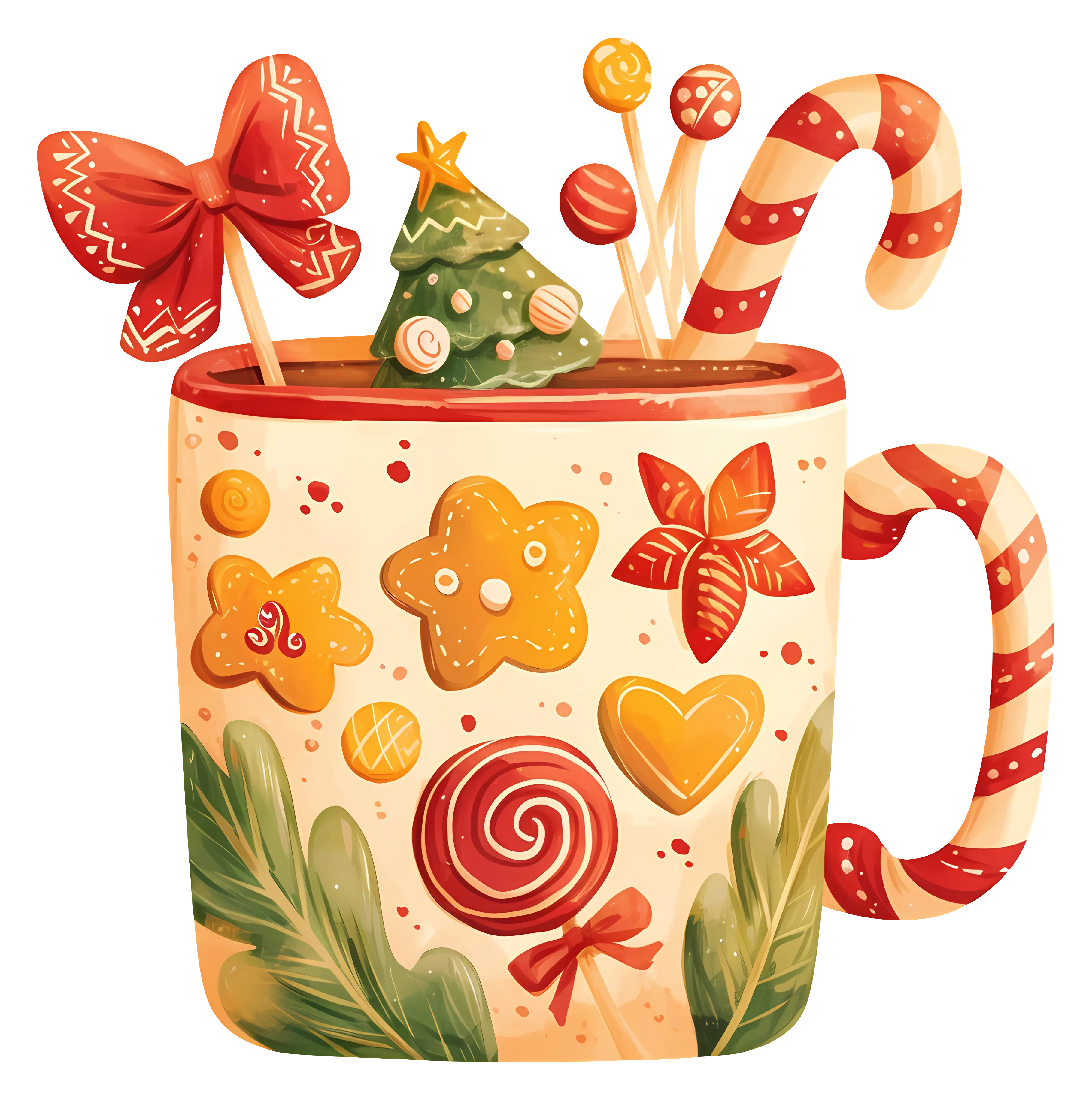 Christmas Cup Filled with Treats
