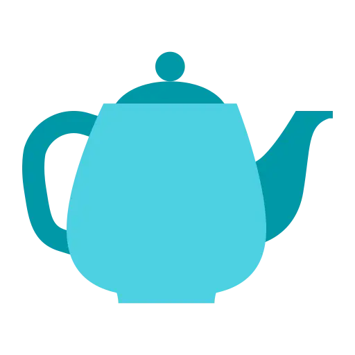 Blue Teapot for Tea Brewing