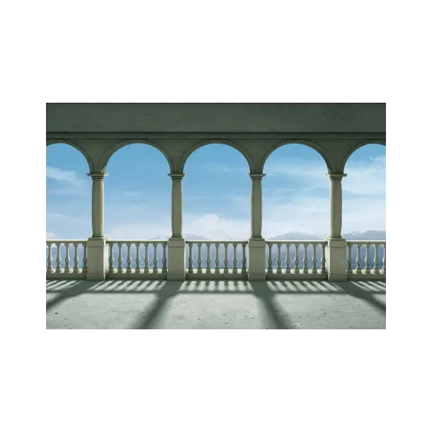 Architectural Arches with Balcony