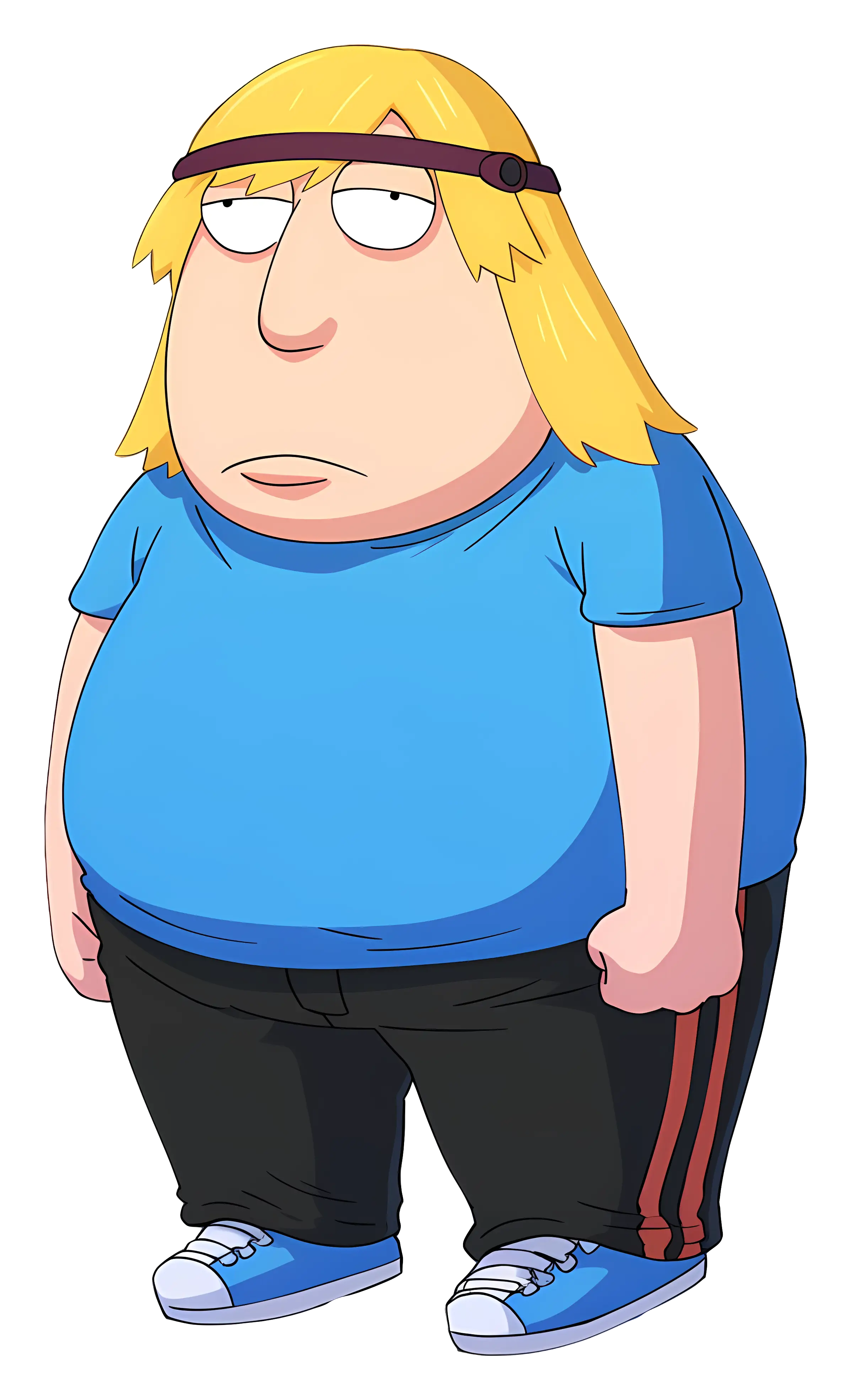 Funny Cartoon Character with Blond Hair