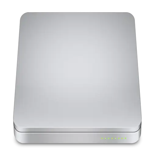 Silver Hard Drive for Data Storage