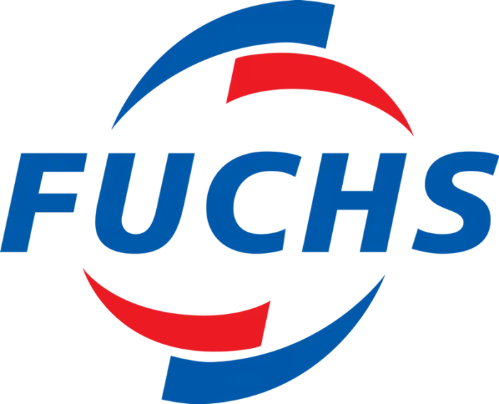 Fuchs Logo with Red and Blue Design