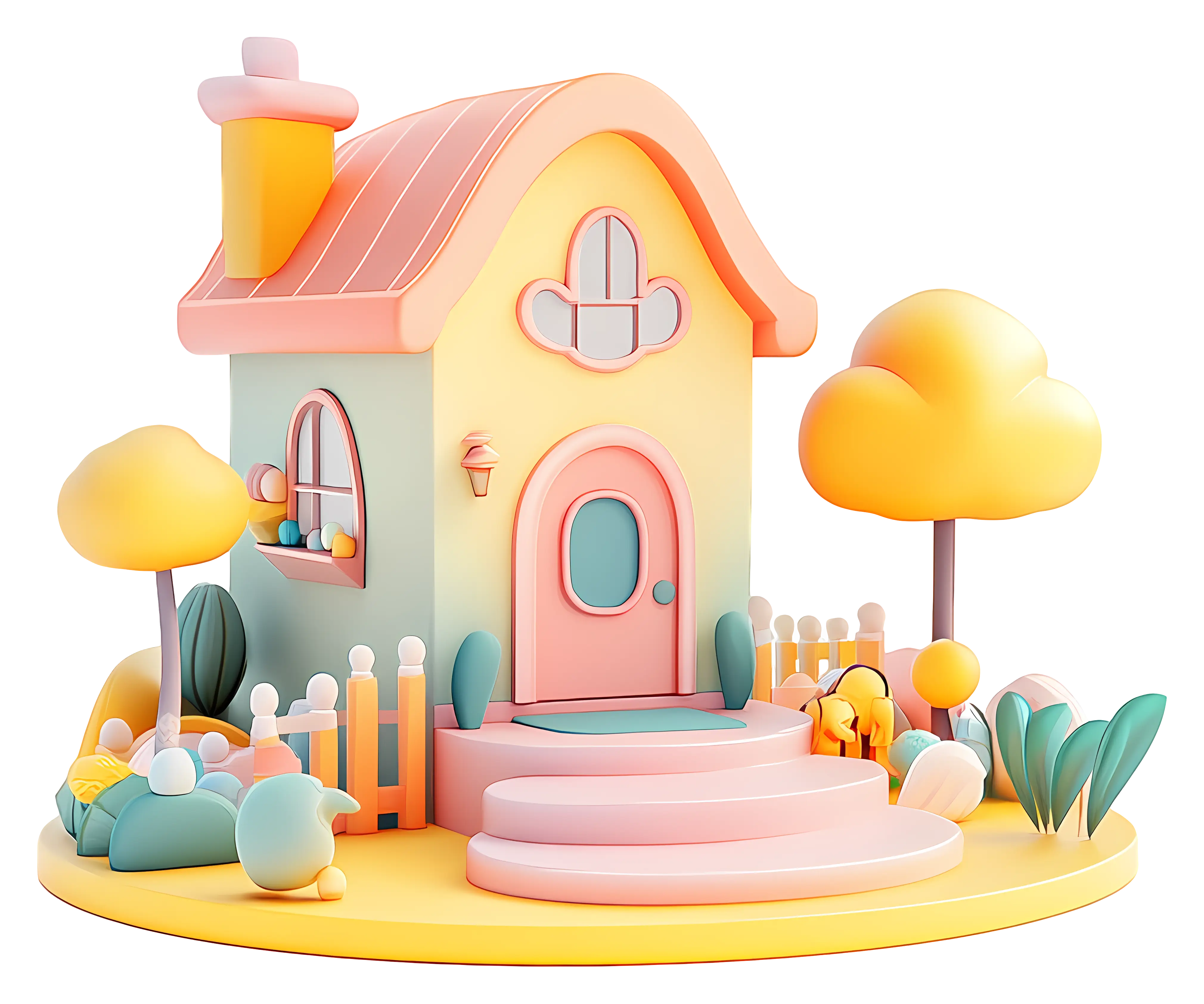 Small Cute Doodle House