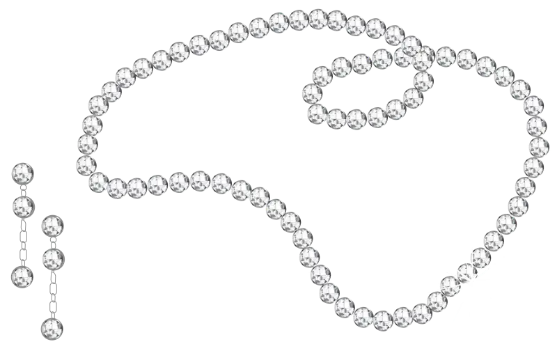 Diamond Necklace with Matching Earrings