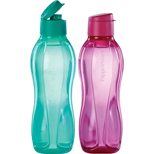 Colorful Plastic Water Bottles with Flip Lids