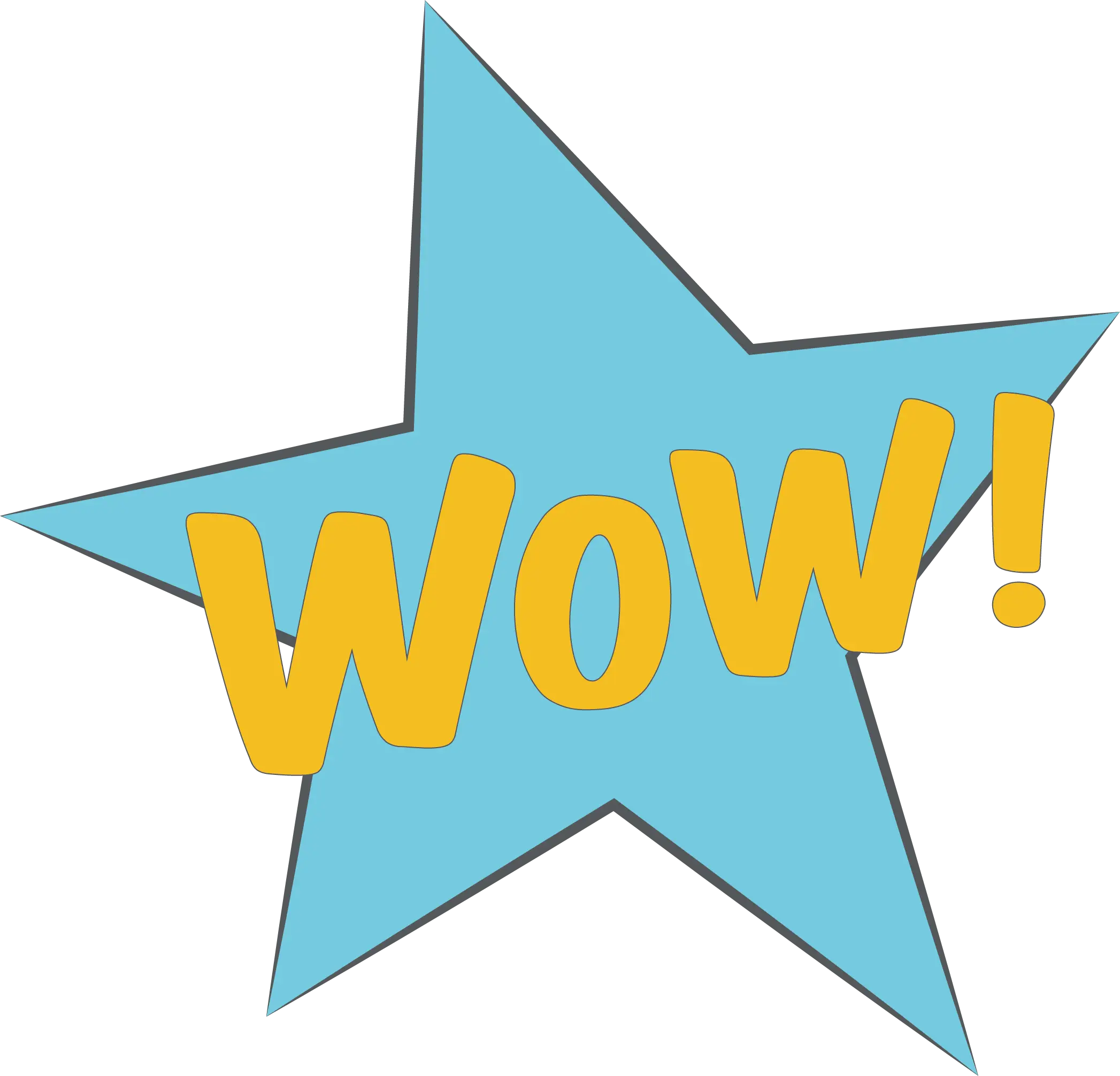 Wow Star Expression Illustration