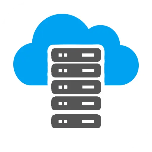 Cloud Server Icon for Technology Concept