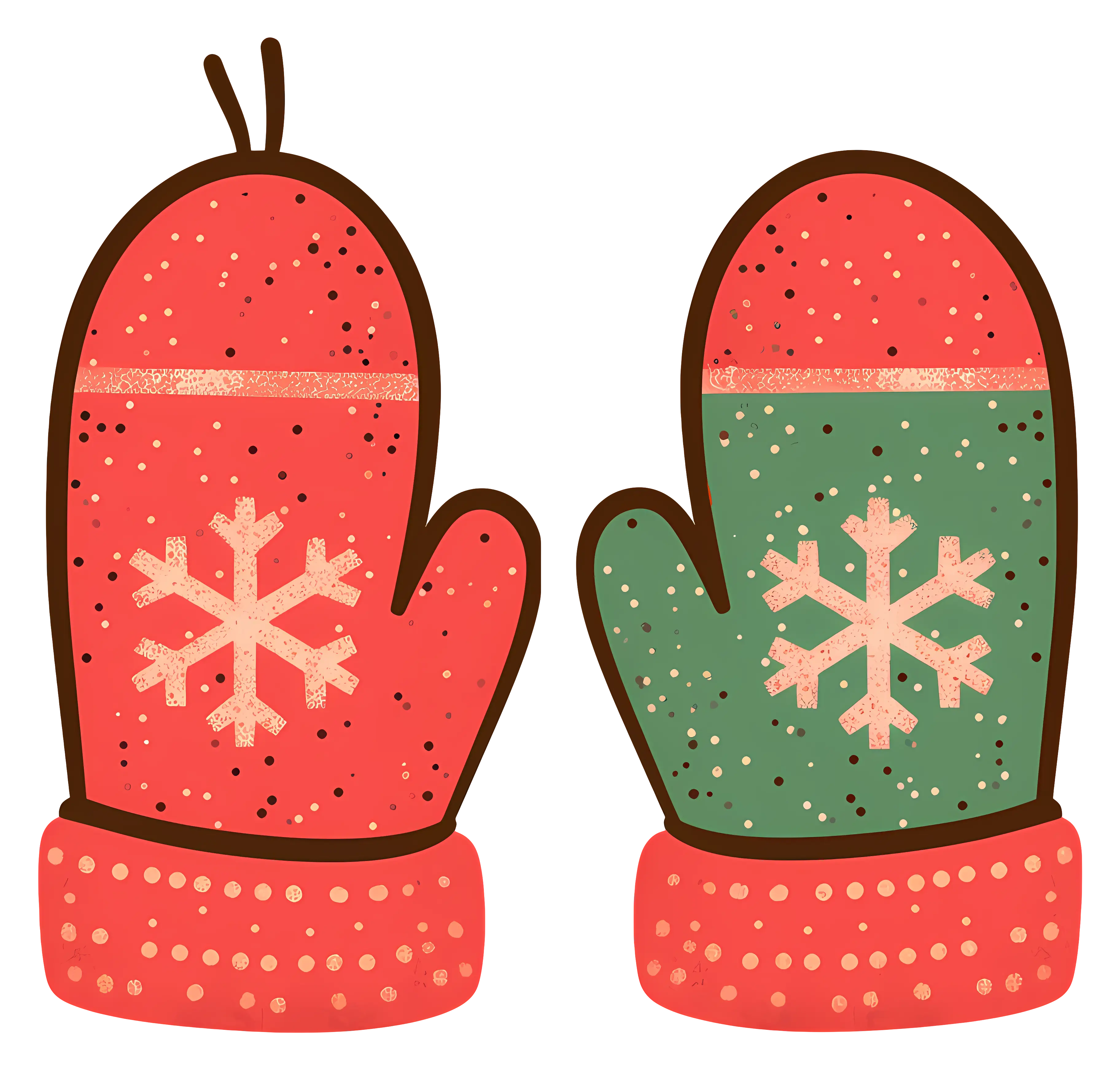 Colorful Winter Mittens