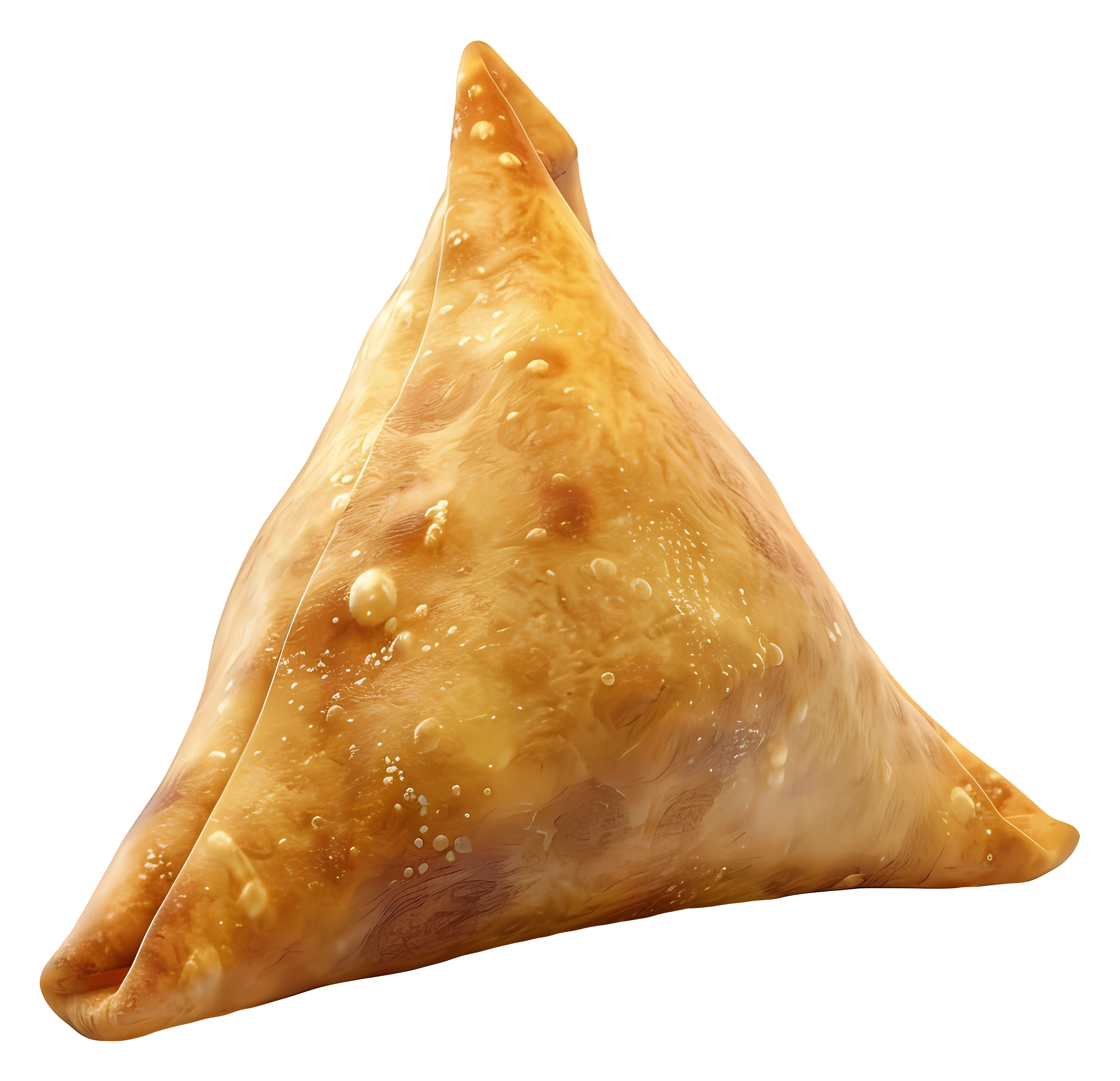 Golden Fried Samosa Illustration