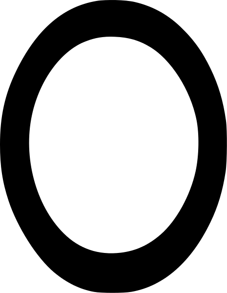 Black Oval Shape for Graphic Design