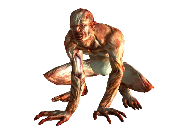 Creepy Creature in Horror Pose