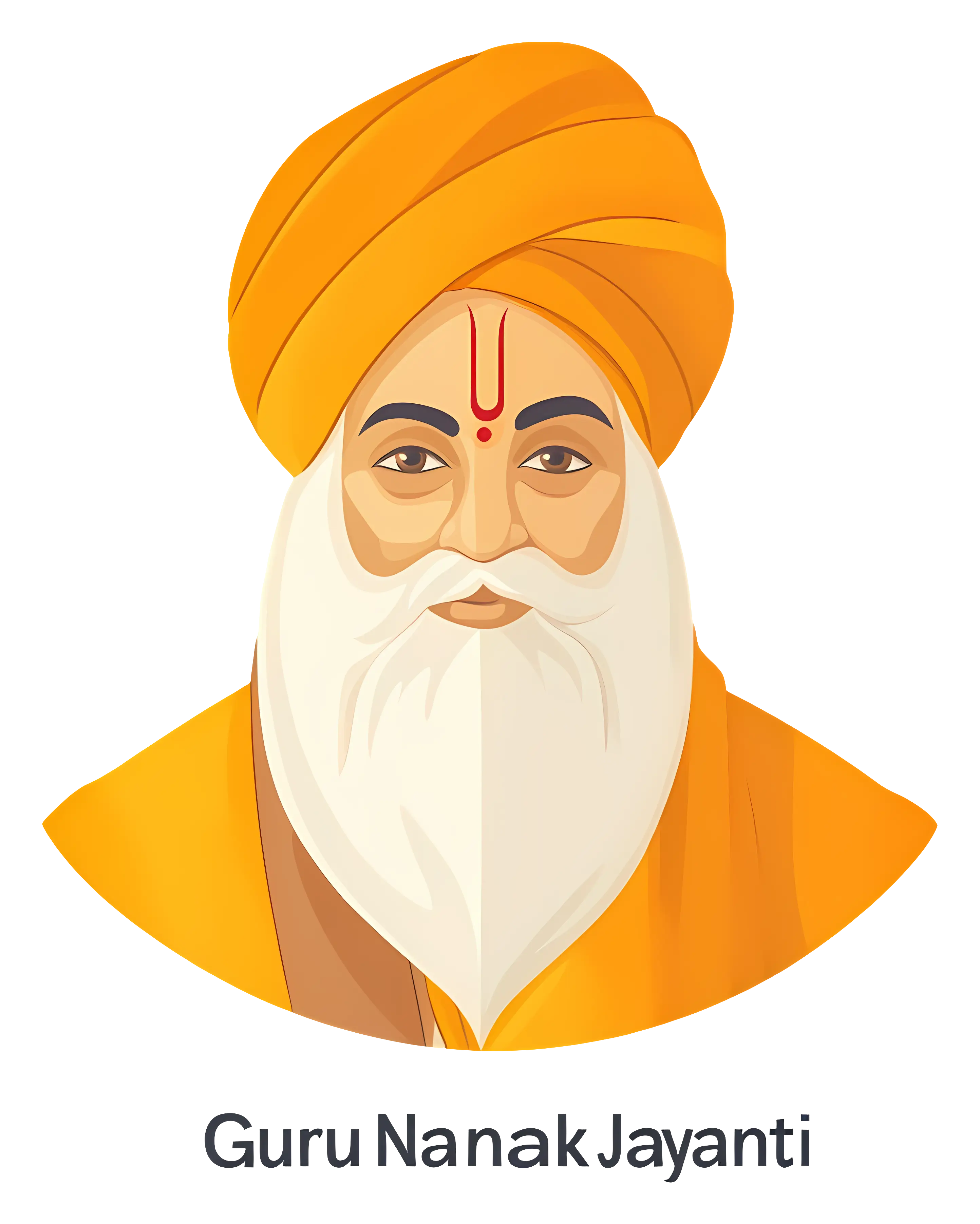 Guru Nanak Illustration for Guru Nanak Jayanti