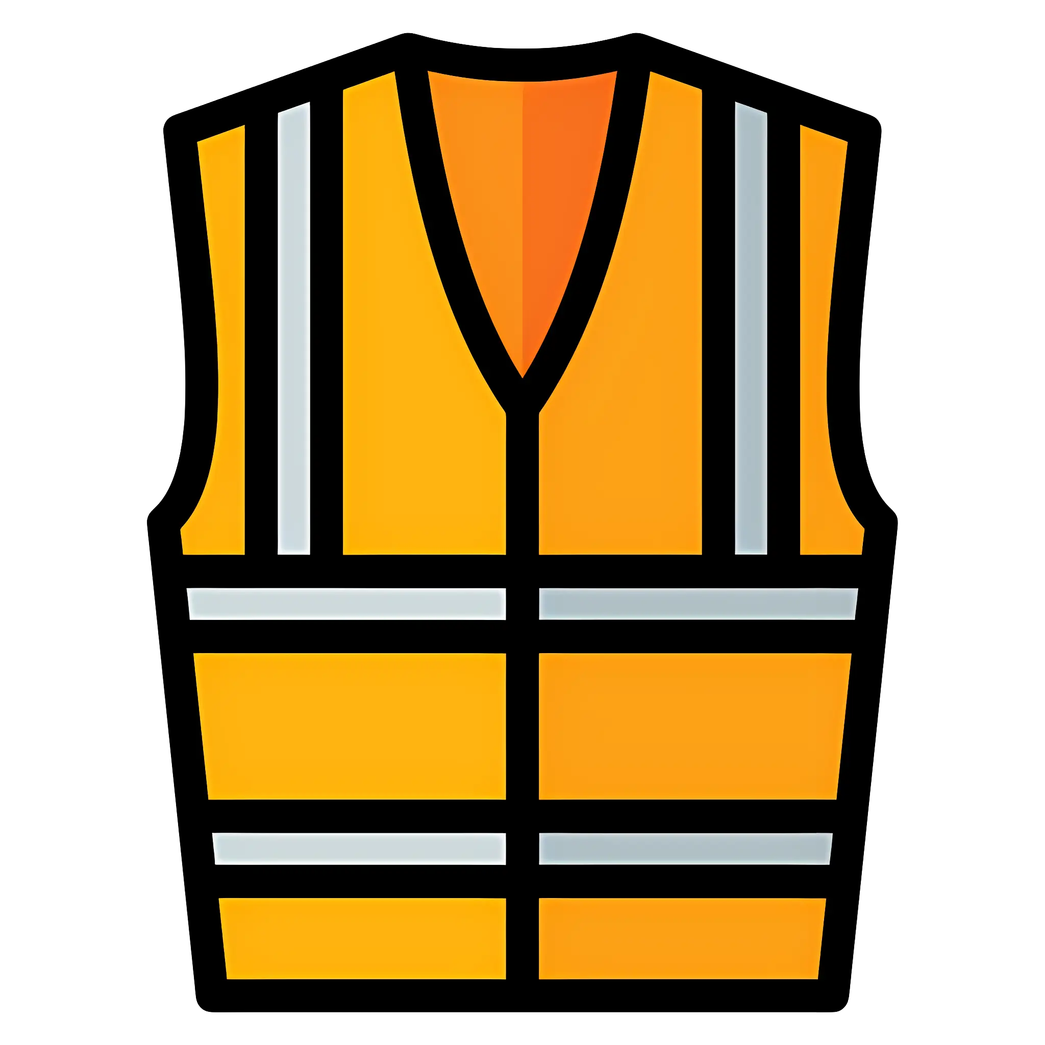 Yellow Safety Vest with Reflective Strips