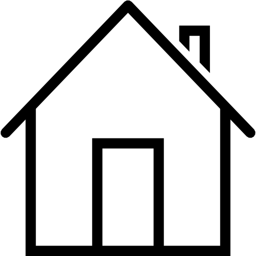 Minimalistic black house symbol