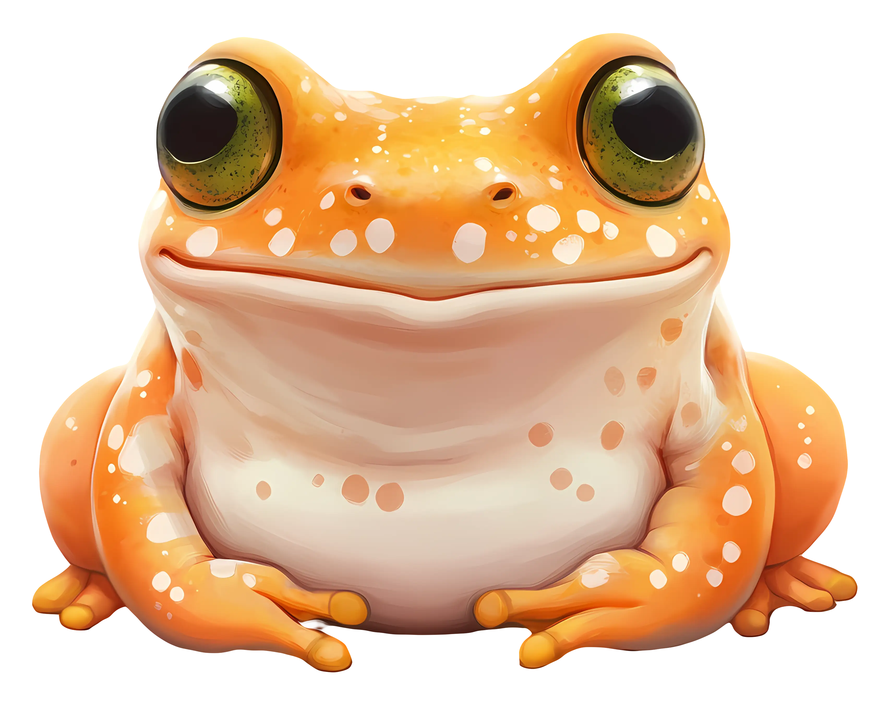 Cute Green Frog