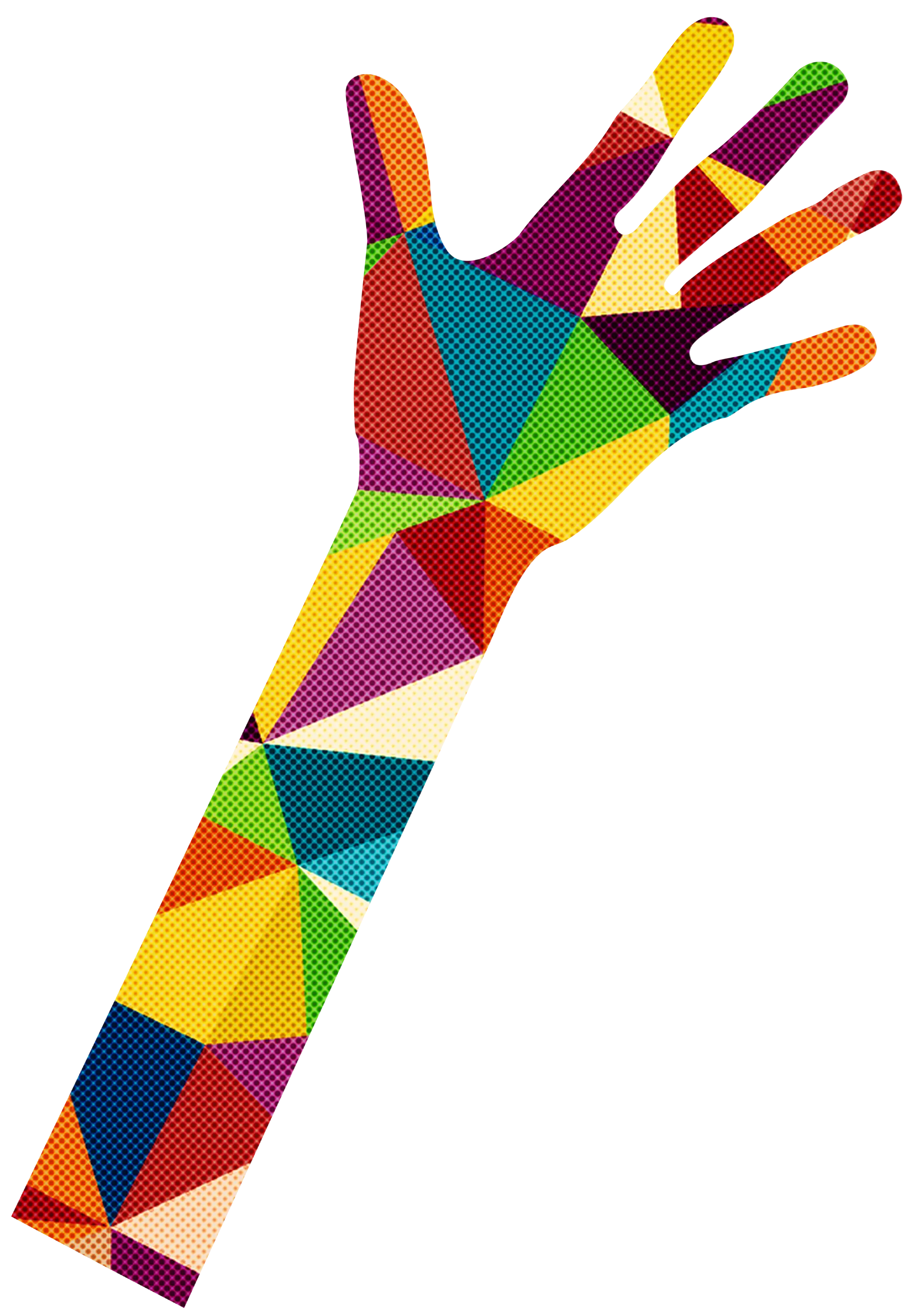 Colorful Geometric Hand Illustration