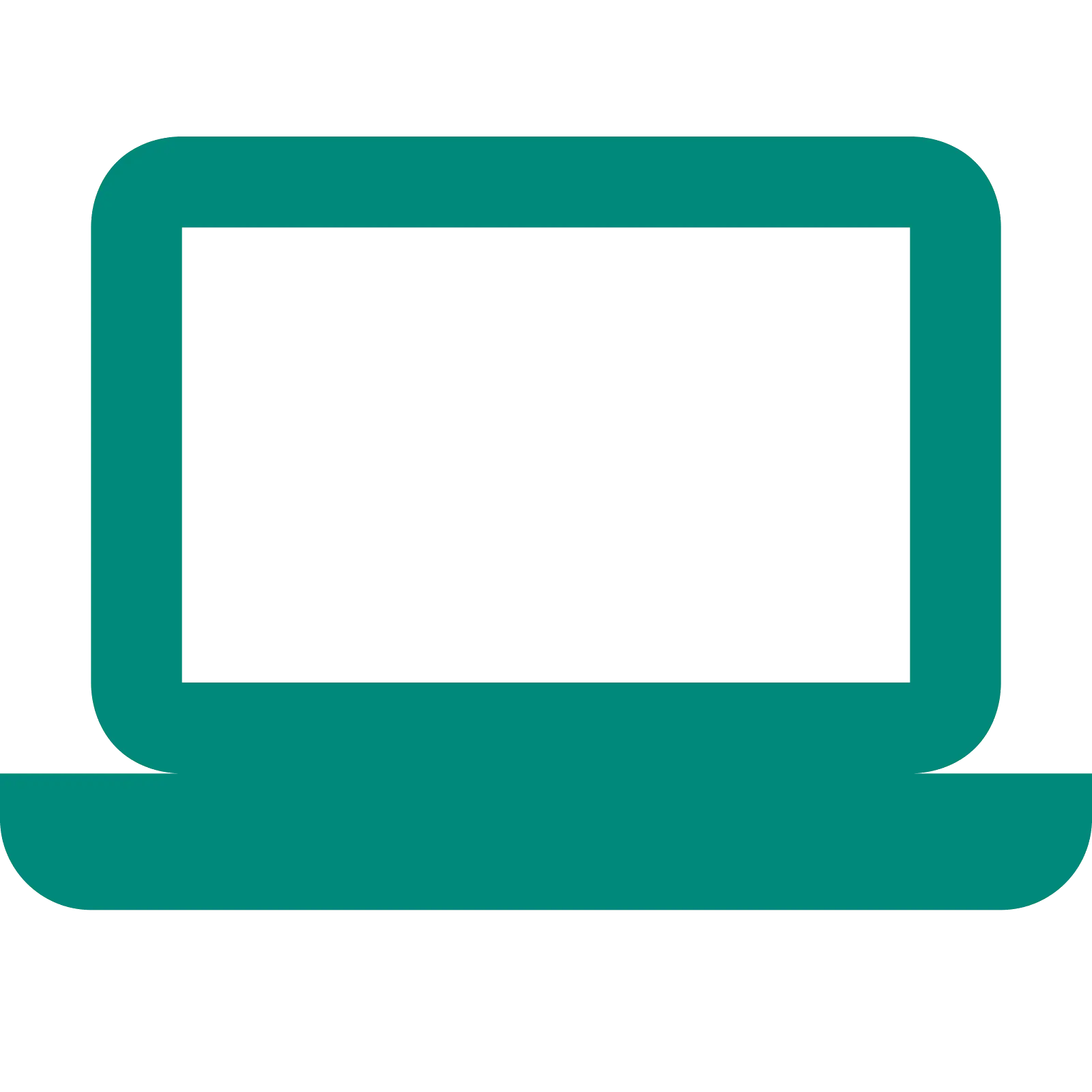 Minimalist Laptop Icon