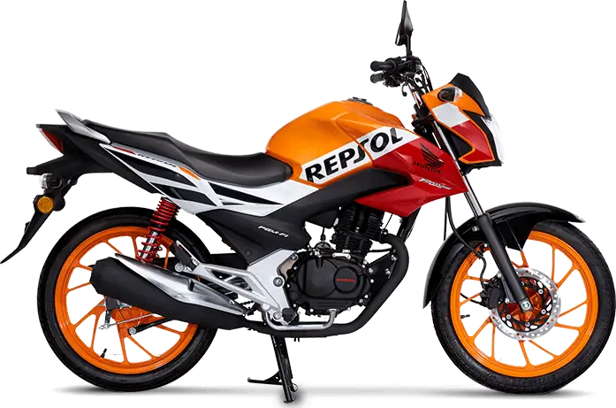 Repsol Motorcycle in Orange and Black