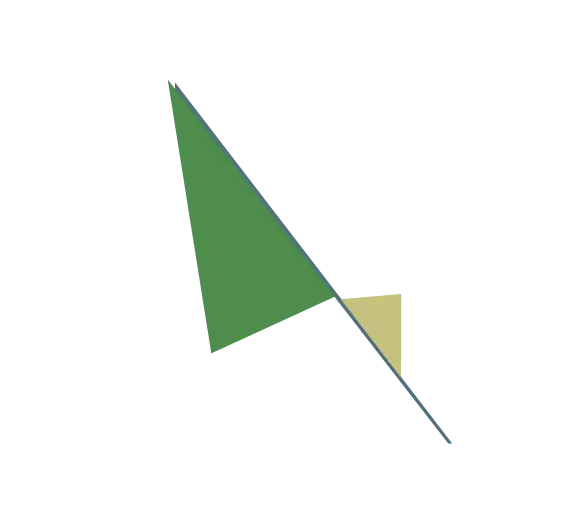 Abstract Geometric Shapes in Green and Yellow