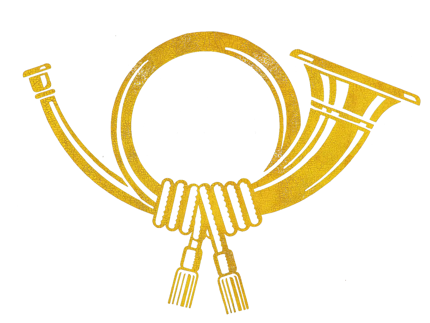 Golden Post Horn Symbol