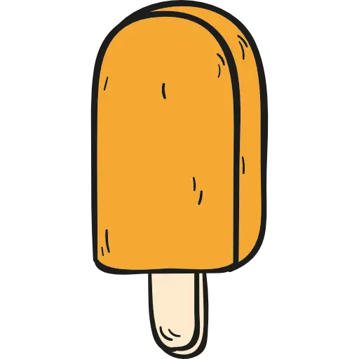 Orange Popsicle Illustration
