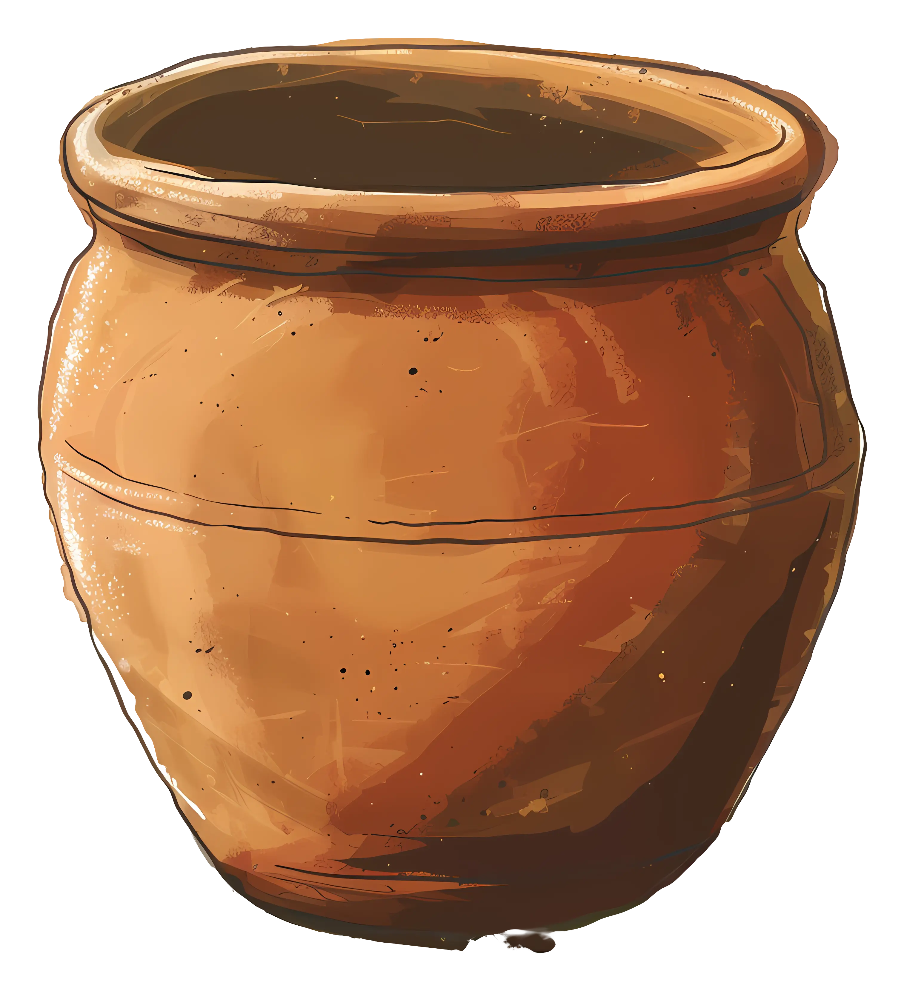 Traditional Clay Pot Illustration