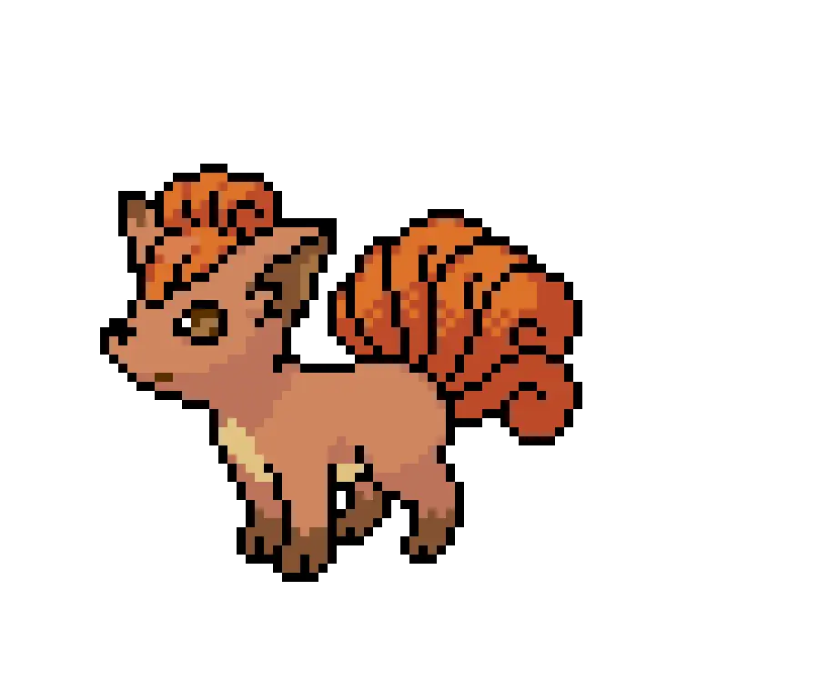Vulpix Pixel Art