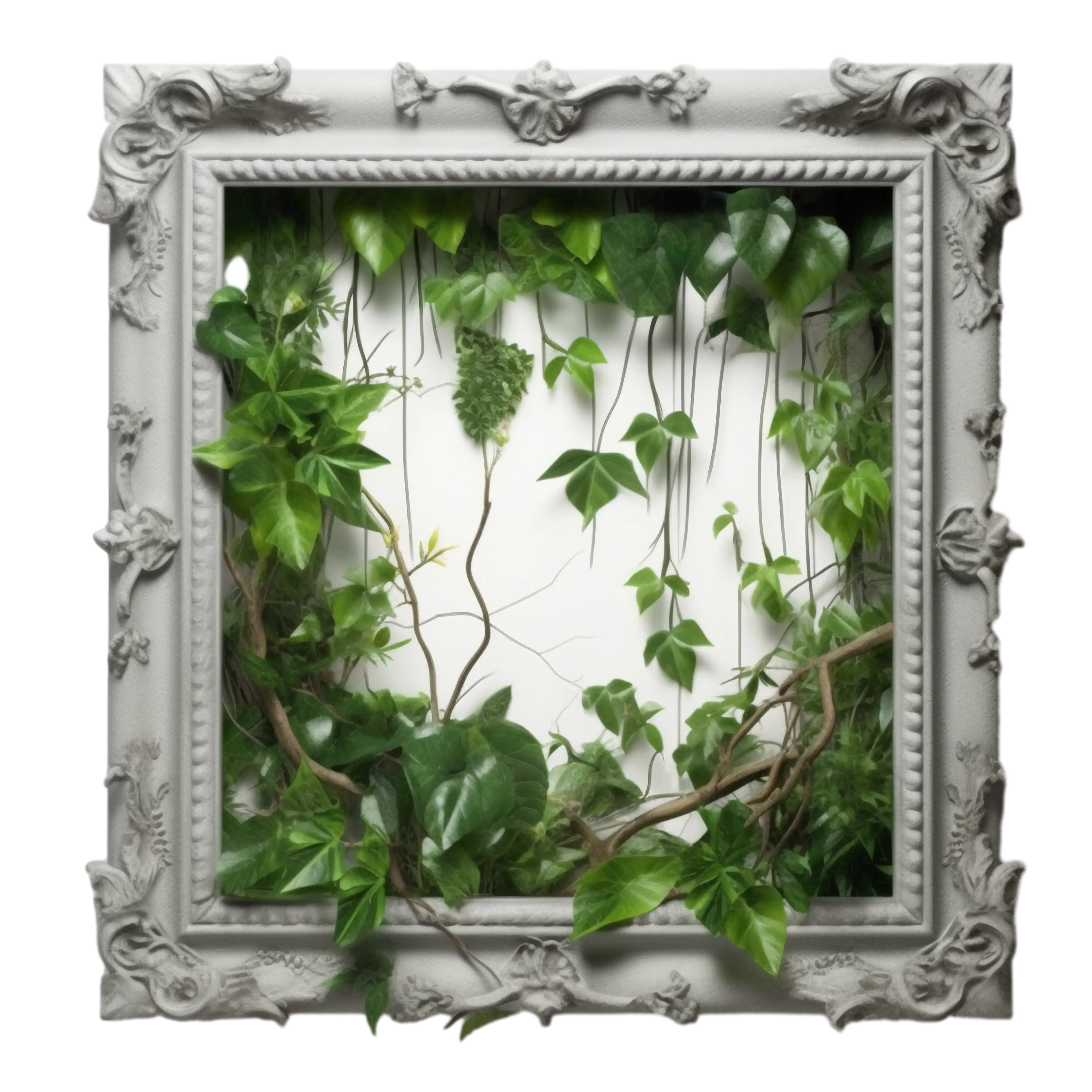 Decorative Picture Frame with Greenery