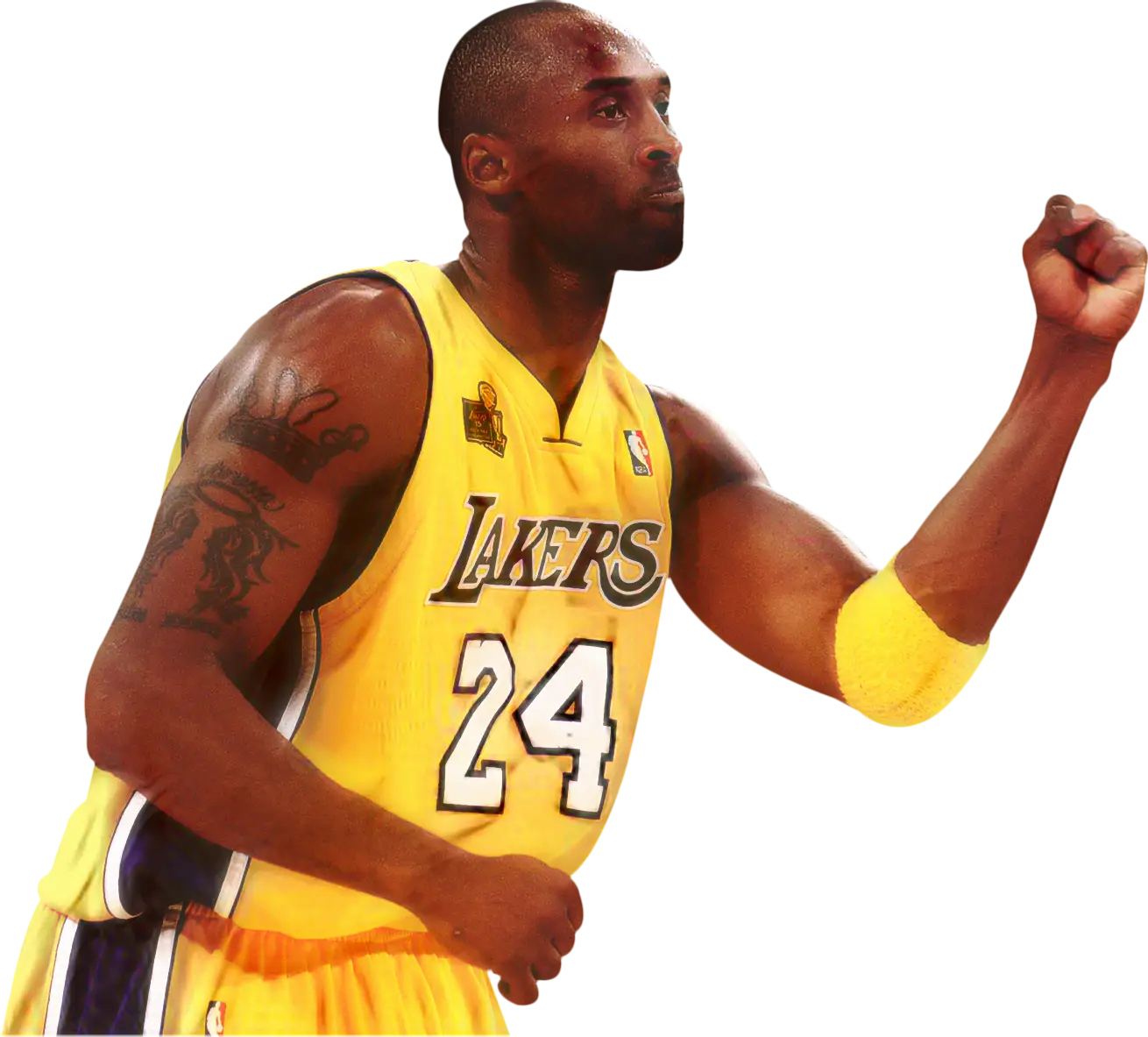 Basketball Player in Lakers Jersey