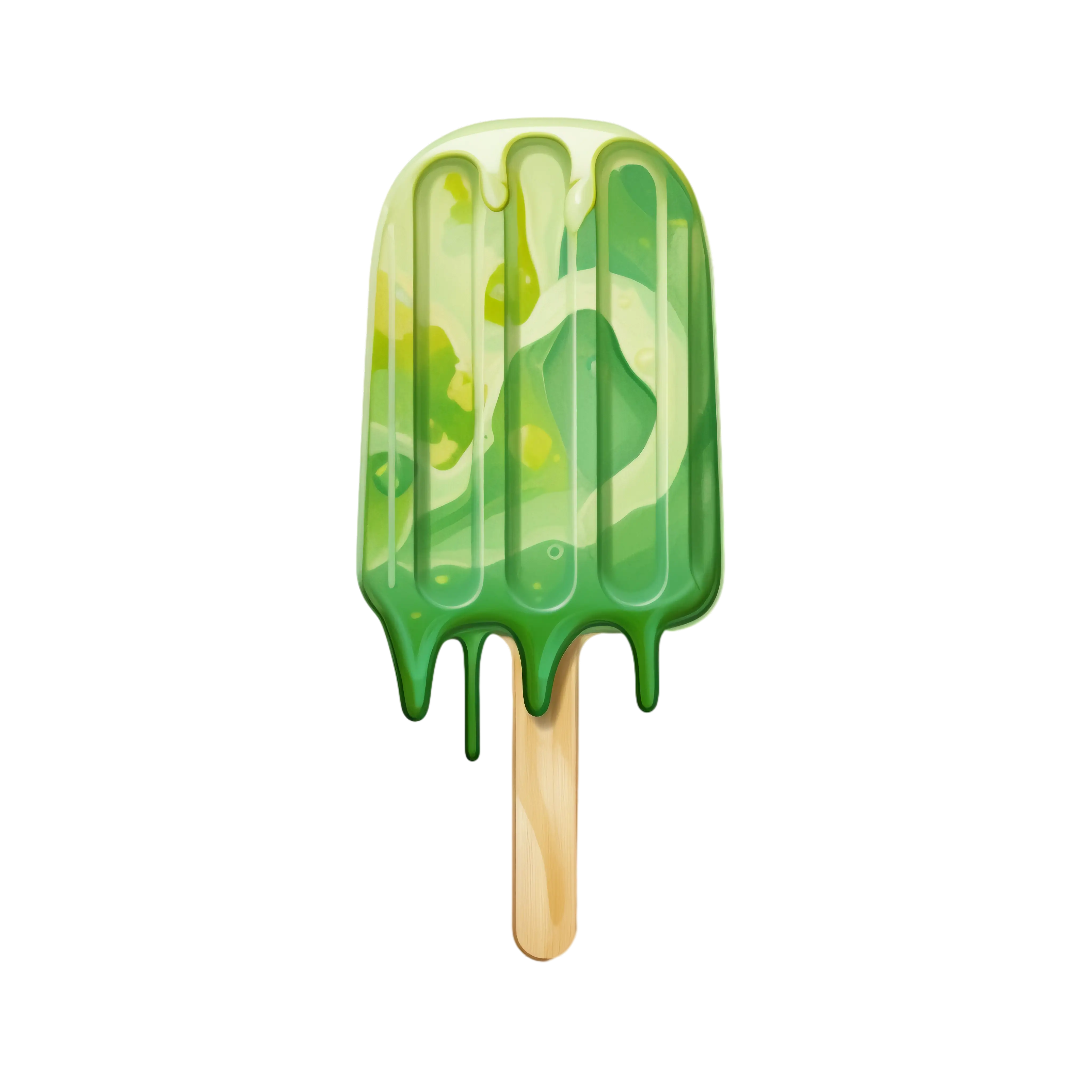 Green Melting Popsicle