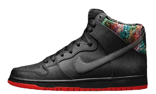 Black Stylish High-Top Sneaker