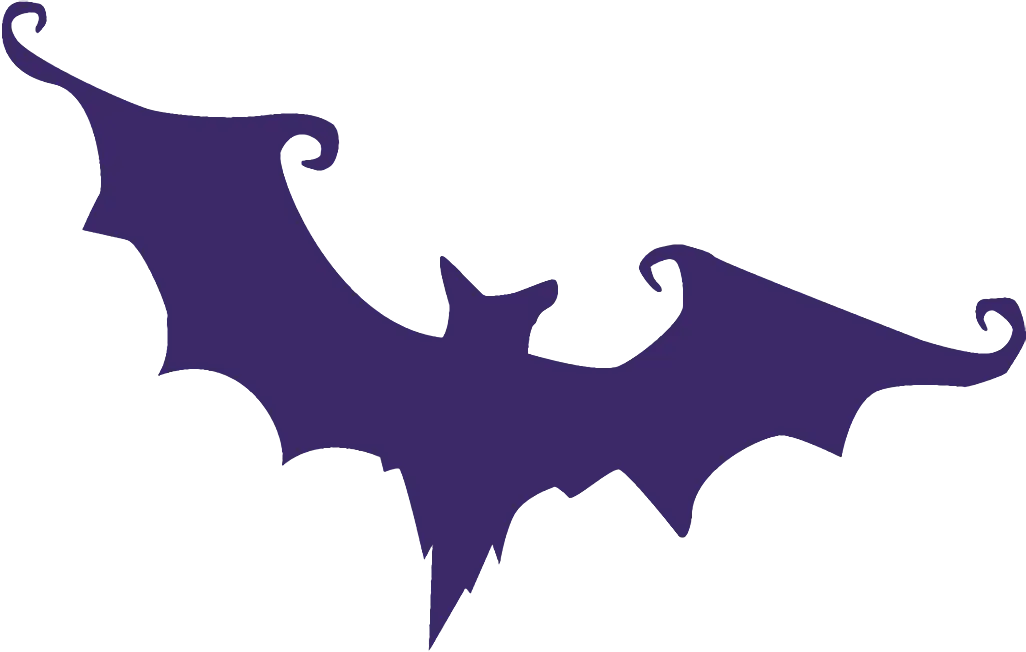 Purple Bat Silhouette
