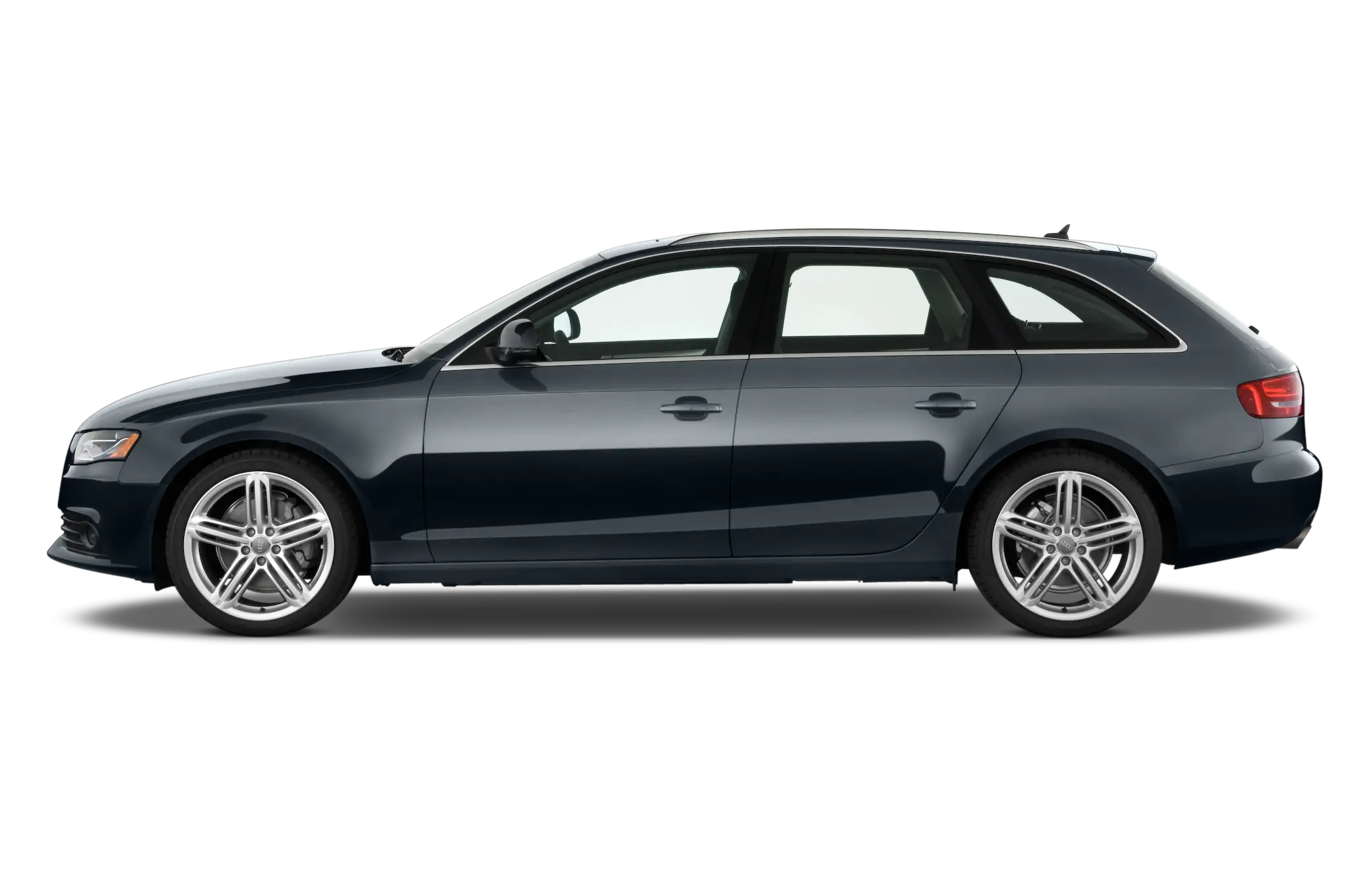 Black Station Wagon Car Side View