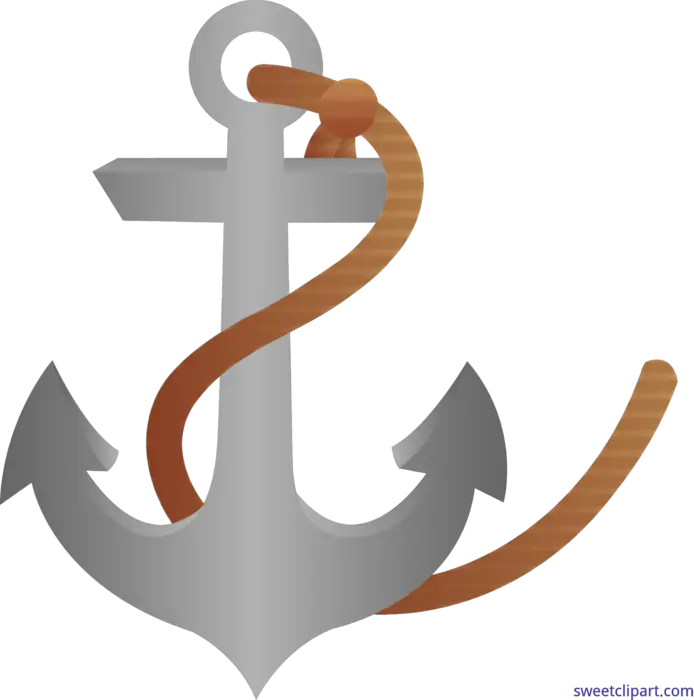 Nautical Anchor with Rope