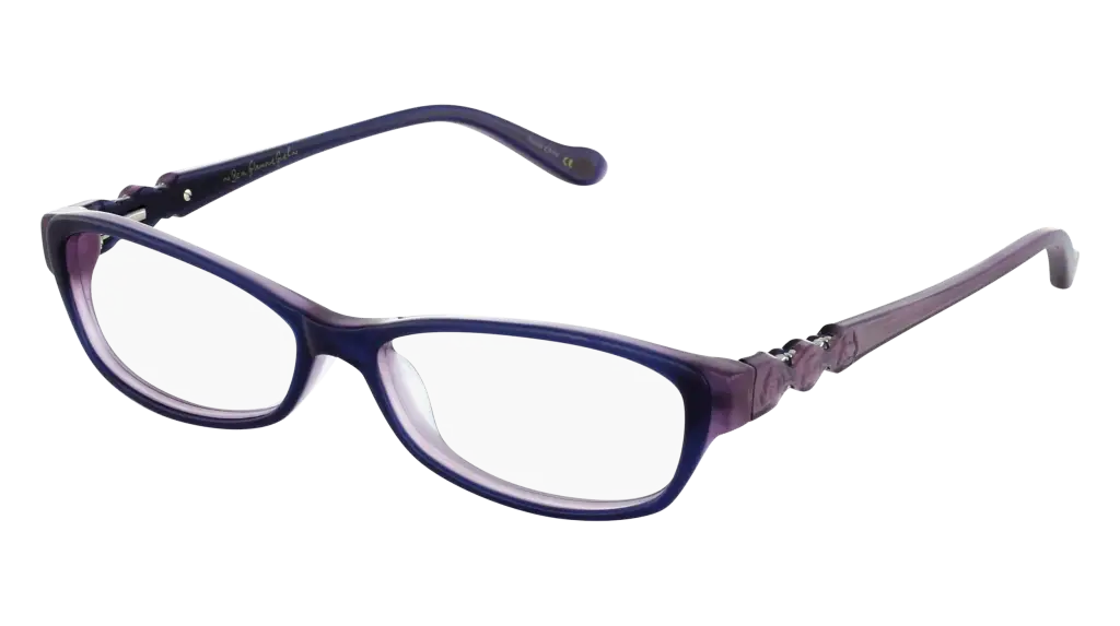 Purple Rectangular Eyeglasses