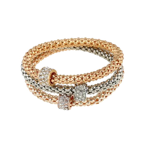 Gold and Silver Bracelets with Sparkling Details