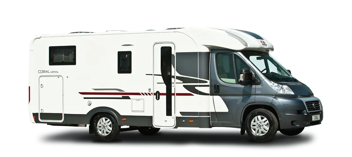 White Camper Van for Travel