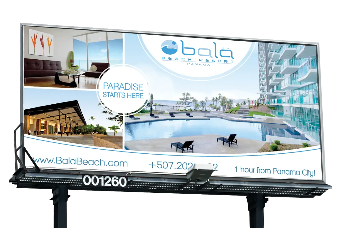 Beach Resort Advertisement Billboard