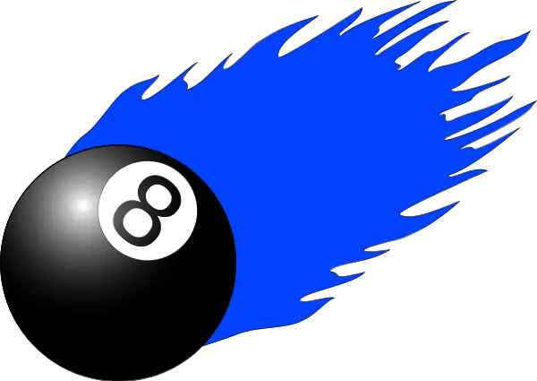 Flaming 8 Ball