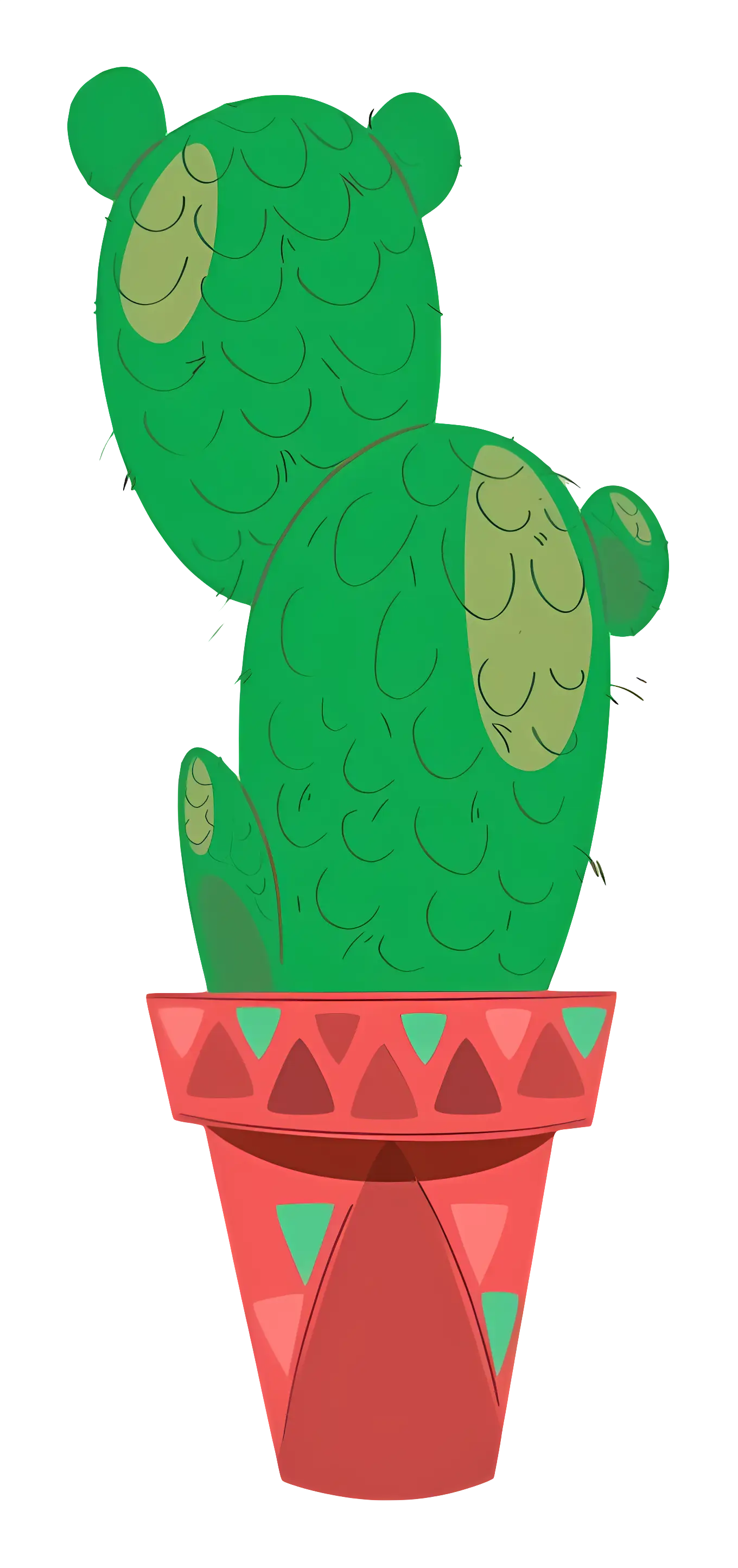 Green Cactus in Pot