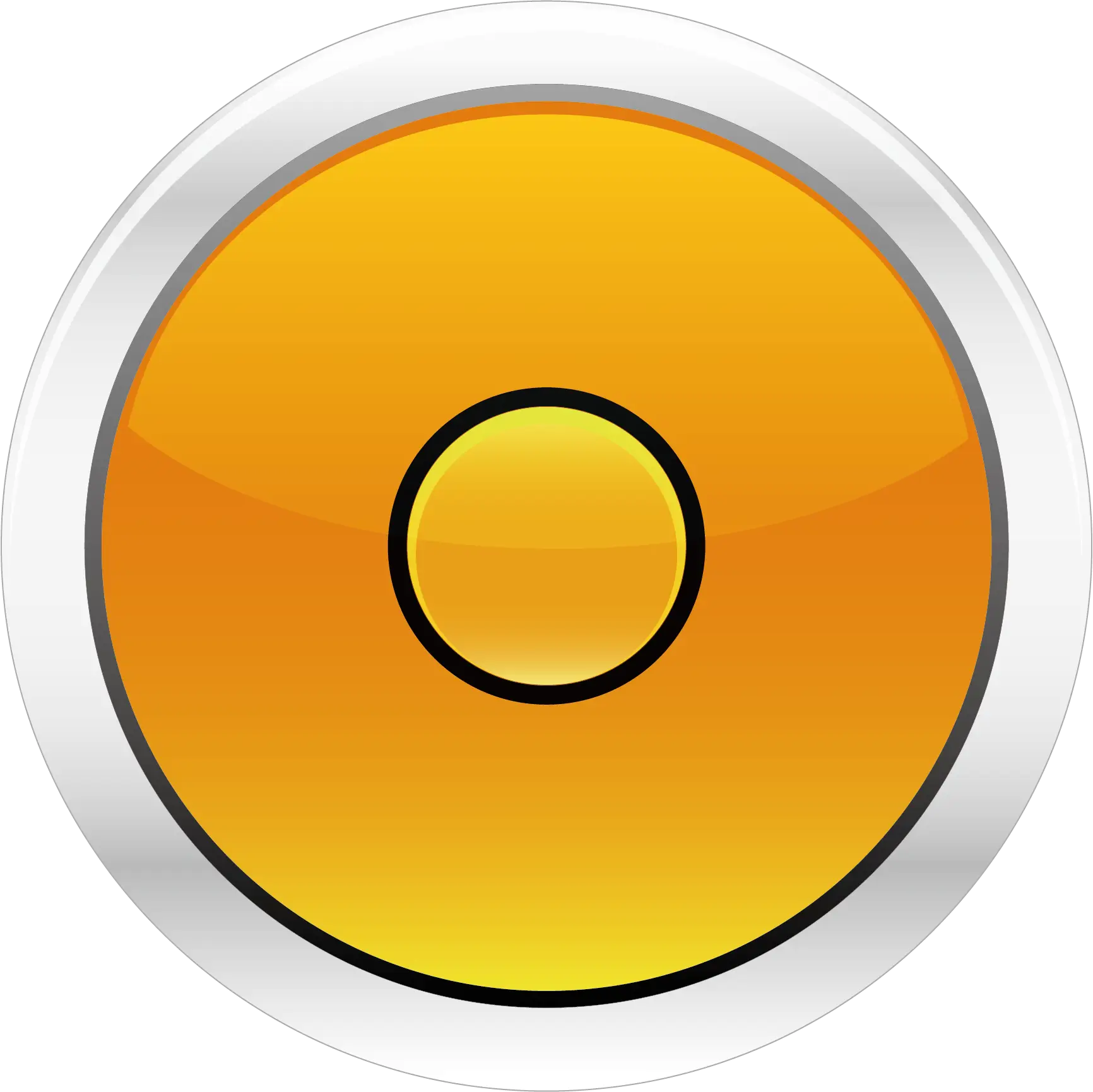 Shiny Yellow Button Icon