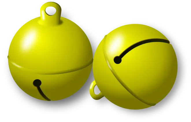 Yellow Jingle Bells for Holiday Celebrations
