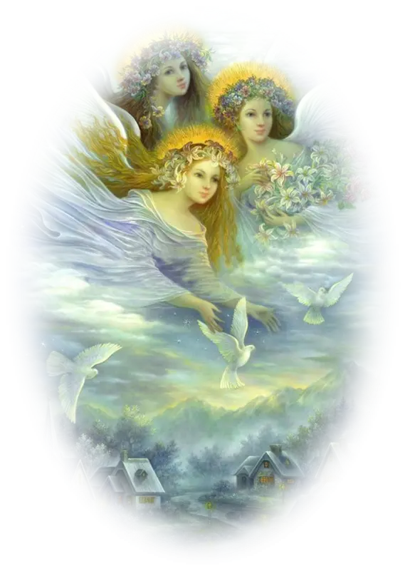 Heavenly Angels with Doves