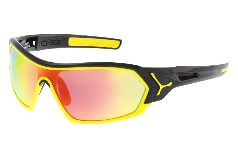 Bright Yellow Sunglasses with Reflective Lens