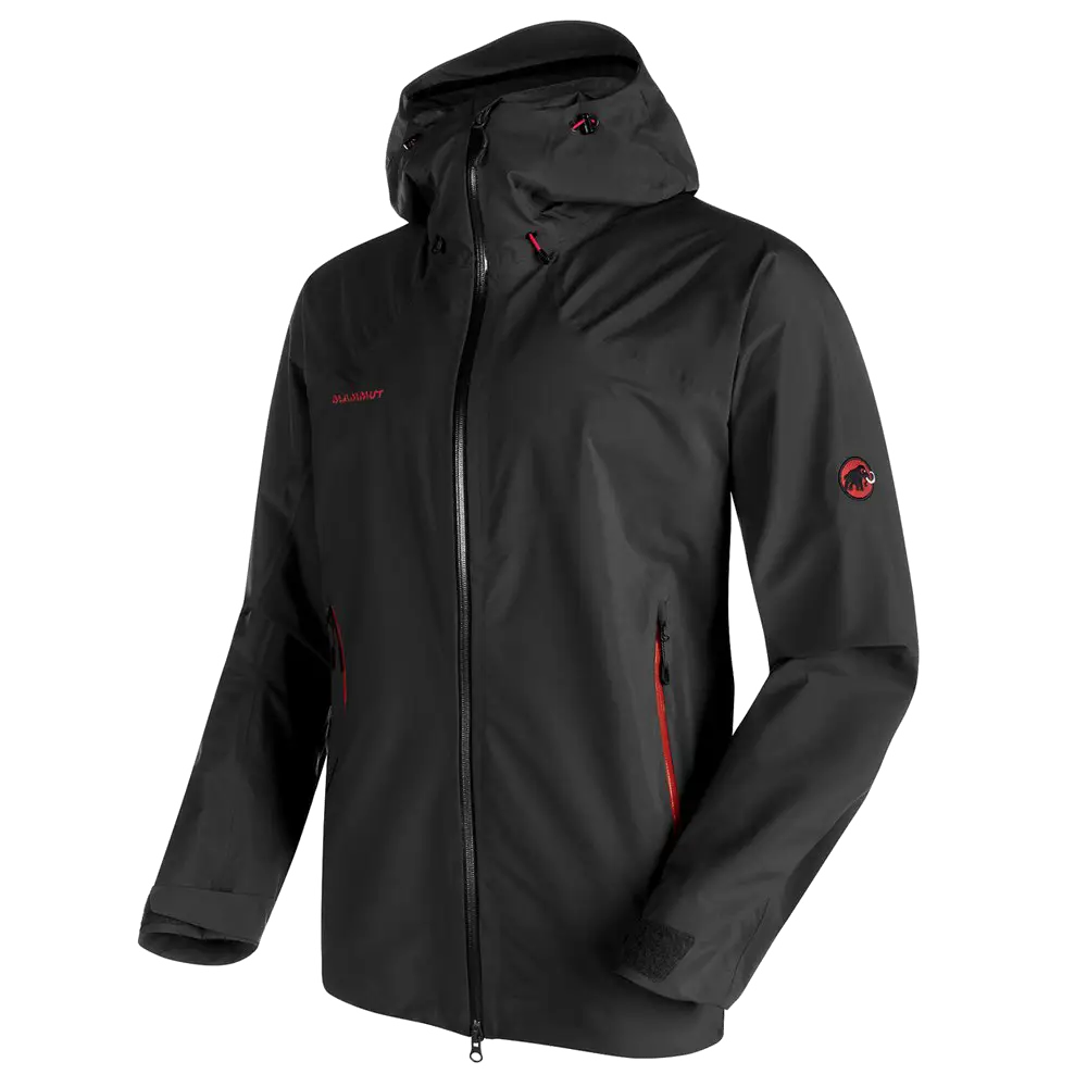 Black Hooded Functional Jacket
