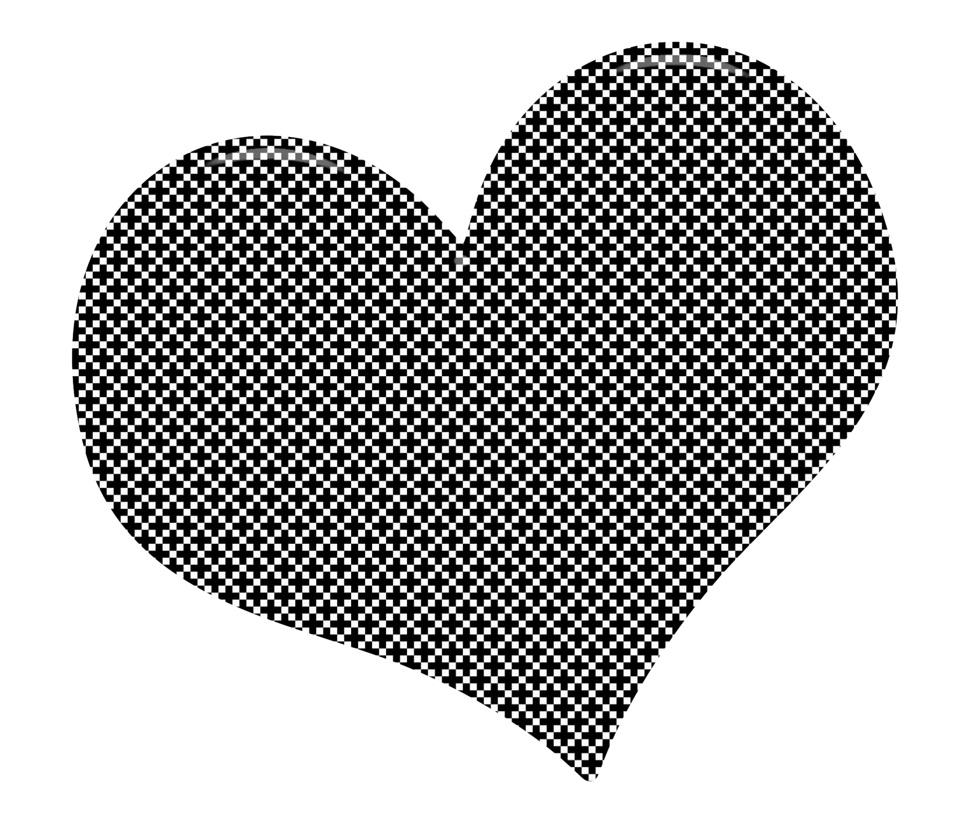 Black Heart Pattern Design