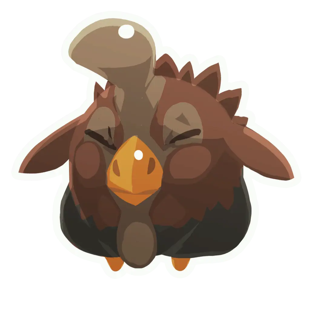 Cartoon Brown Bird-like Creature Character